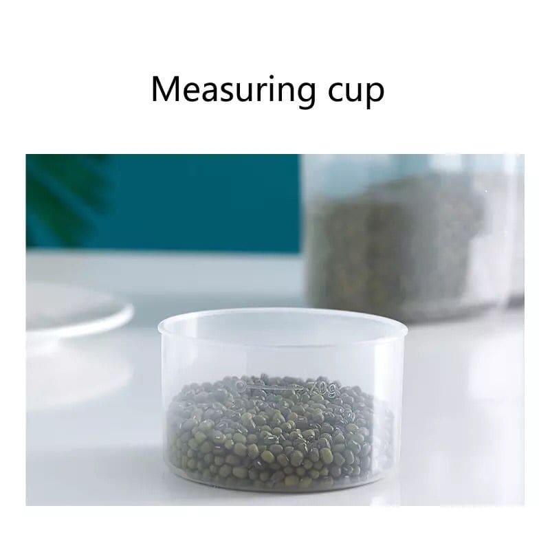 Large Capacity Airtight Dry Food Container, Cereal Flour Grain Food Storage Bottle, Durable Cereal Storage Sealing Can, BPA Free Clear Plastic Kitchen Cereal Bin Large Capacity Airtight Dry Food Container, Cereal Flour Grain Food Storage Bottle, Durable Cereal Storage Sealing Can, BPA Free Clear Plastic Kitchen Cereal Bin